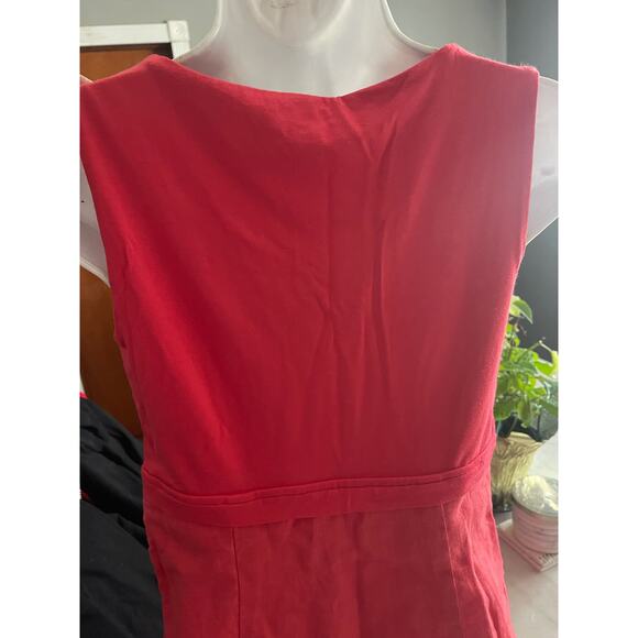 Boden LINEN & JERSEY DRESS - Picture 7 of 9